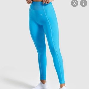 gymshark blue ultra seamless leggings